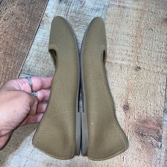 Old navy knit almond toe ballet flats tan - Picture 7 of 9